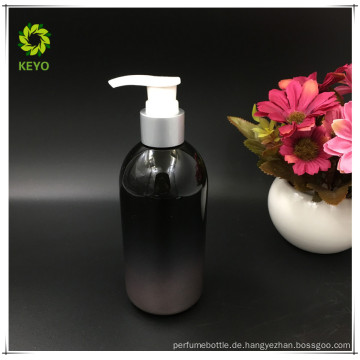 300 ml 500 ml meistverkauften luxus schwarz boston runde shampoo flasche leere kunststoff pumpe flasche